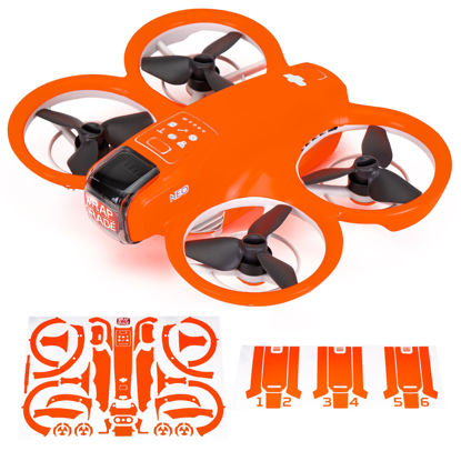Picture of WRAPGRADE Skin Sticker Compatible with DJI NEO Full Wrap (Neon Orange)