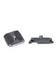Picture of IFOOTAGE Quick Release Plate of Q38,Square Arca Swiss 38mm Mount,Aluminum Alloy, Compatible with SLR,VCR,Mirrorless Cameras,Cell Phone Clips