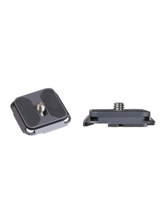 Picture of IFOOTAGE Quick Release Plate of Q38,Square Arca Swiss 38mm Mount,Aluminum Alloy, Compatible with SLR,VCR,Mirrorless Cameras,Cell Phone Clips