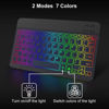 Picture of Ultra-Slim Bluetooth Keyboard and Mouse Portable Mini Wireless Keyboard Rechargeable 7-Color Backlit for Apple iPad iPhone Samsung Tablet iPhone Smartphone iOS Android Windows,Black
