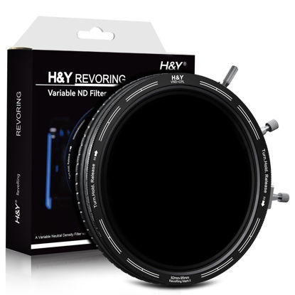 Picture of H&Y RevoRing MKⅡ Variable ND Filter, ND3-ND1000 Neutral Density Filter and CPL with Variable Thread Sizes and Locking System 82 86 92 95mm
