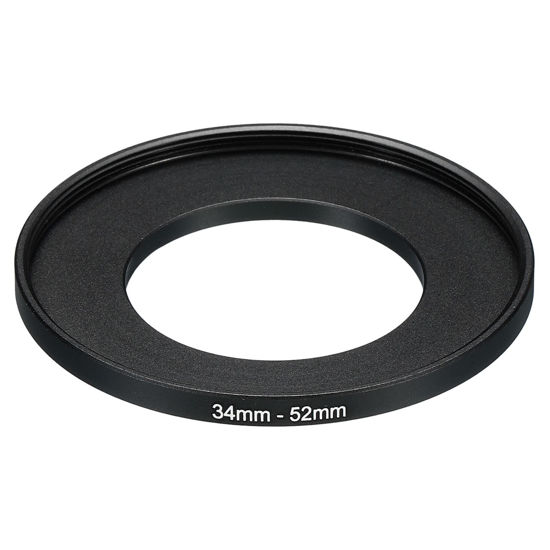 Picture of PATIKIL 34mm-52mm Metal Step Up Ring, Camera Lens Filter Adapter Ring Aluminum Filter Adapter Ring for Camera Lenses Hood, Black