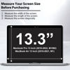Picture of Removable Tempered Glass Screen Protector for Macbook Pro 13 inch (M1/M2 2016-2022) / Macbook Air 13 inch (M1 2018-2021), [GlasTR Slim] Bubble Free 9H for Macbook Pro 13.3" M2 2022 Screen Film