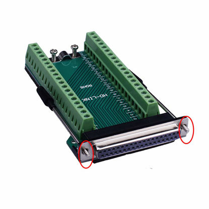 Picture of ANMBEST DB37 Solderless RS232 D-SUB Serial to 37-pin Port Terminal Female Adapter Connector Breakout Board