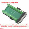 Picture of ANMBEST DB37 Solderless RS232 D-SUB Serial to 37-pin Port Terminal Female Adapter Connector Breakout Board