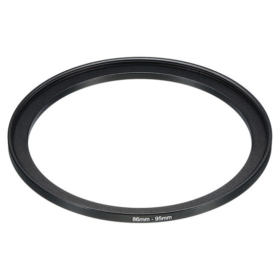Picture of PATIKIL 86mm-95mm Metal Step Up Ring, Camera Lens Filter Adapter Ring Aluminum Filter Adapter Ring for Camera Lenses Hood, Black