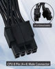 Picture of COMeap CPU Cable for Corsair PSUs, CPU 8 Pin Male to CPU 8 Pin (4+4 Detachable) Male EPS-12V Motherboard Power Adapter for Thermaltake ARESGAME Power Supply 25-inch(63cm)