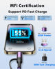 Picture of 4-in-1 USB C Cable Apple MFi Certified Lightning Cable 6.6ft, 60W Type C Charger Fast Charging Nylon Braided Multi iPhone Charger Cord for iPhone 16 15 Pro Max/15 Plus/ 14 13 Pro/iPad/MacBook/Samsung