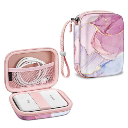 Picture of Fintie Protective Case for Canon Ivy Mini/Canon Ivy 2 Mini/Ivy CLIQ/Ivy CLIQ+/ Ivy CLIQ2/ Ivy CLIQ+2 Instant Camera Photo Printer - Shockproof Hard Shell Carrying Case, Dreamy Marble
