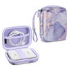 Picture of Fintie Protective Case for Canon Ivy Mini/Canon Ivy 2 Mini/Ivy CLIQ/Ivy CLIQ+/ Ivy CLIQ2/ Ivy CLIQ+2 Instant Camera Photo Printer - Shockproof Hard Shell Carrying Case, Lilac Marble