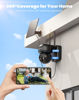Picture of Solar Security Cameras Wireless Outdoor - Battery Power Cameras for Home Security Wifi Cameras Outside Surveillance Camera PTZ 360° Camera System with Floodlight Color Night Vision Motion Sensor Alarm