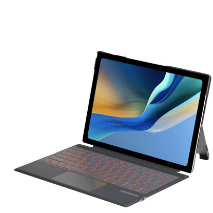 Picture of Qulose Surface Pro 7 Keyboard, Bluetooth Keyboard for Microsoft Surface Pro 7 Plus/Pro 7 /Pro 6/ Pro 5/ Pro 4 /Pro 3, Multi-Gesture Touchpad, 7 Color Backlight, Magnetic Detachable Keyboard