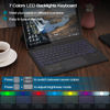 Picture of Qulose Surface Pro 7 Keyboard, Bluetooth Keyboard for Microsoft Surface Pro 7 Plus/Pro 7 /Pro 6/ Pro 5/ Pro 4 /Pro 3, Multi-Gesture Touchpad, 7 Color Backlight, Magnetic Detachable Keyboard