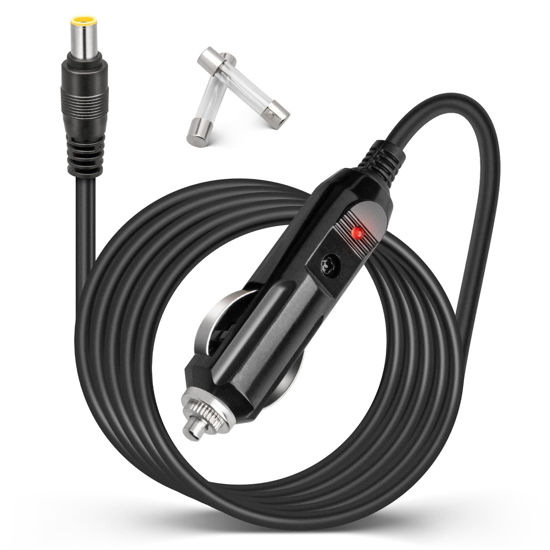 Picture of Anina DC 8 mm Car Charging Cable for BLUETTI EB3A EB70 EB70S Portable Power Station DC 7.9 x 5.5mm Cigarette Lighter Adapter Power Supply Cord DC 12V Car Charger Cord
