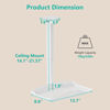 Picture of WALI Projector Ceiling Mount Tray，Projector Wall Mount Holds up to 22lbs，Height Adjustable Universal Projector Mount 22.76-30.24 inches, No Hole Installation, Hidden Cable Routing, White (PM-005-W)