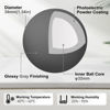 Picture of SANWA Trackball 34mm/1.34in, Replacement Ball for Logitech m575, m570, MX Ergo, Perixx, Kensington, and Other Compatible Trackball Mouse, Glossy Gray