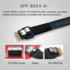 Picture of cablecc OcuLink PCIe PCI-Express SFF-8611 4i to SFF-8654 Slimline SSD Data Active Cable 50cm