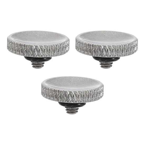 Picture of PATIKIL Camera Shutter Button, 3 Pack Soft Shutter Release Button Pure Copper Camera Button Knurled Suitable for Nikon for Fujifilm for Leica DSLR/SLR Camera, Gray