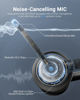 Picture of JIAMQISHI Bluetooth Headset with Microphone, Wireless Headphones with ENC Noise Cancelling mic Mute V5.2 On-Ear Wired for Laptop/iPhone/Android/Cell Phones/Computer/Zoom/Skype