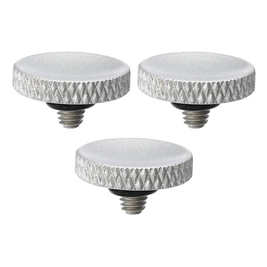 Picture of PATIKIL Camera Shutter Button, 3 Pack Soft Shutter Release Button Pure Copper Camera Button Knurled Suitable for Nikon for Fujifilm for Leica DSLR/SLR Camera, Silver