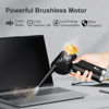 Picture of Electric Air Duster, Cordless Air Duster, Rechargeable Compressed Air Duster, 33000 RPM Air Blower, Two Smart Start Modes, Good Replacement for Compressed Air Can, Reusable Dust Destroyer…