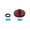 Picture of PATIKIL Camera Shutter Button, 3 Pack Soft Shutter Release Button Pure Copper Camera Button Knurled Suitable for Nikon for Fujifilm for Leica DSLR/SLR Camera, Dark Red