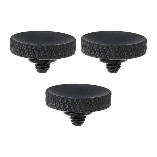 Picture of PATIKIL Camera Shutter Button, 3 Pack Soft Shutter Release Button Pure Copper Camera Button Knurled Suitable for Nikon for Fujifilm for Leica DSLR/SLR Camera, Matte Black