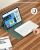 Picture of aoub for iPad 10th Generation Case with Keyboard 10.9 inch 2022, Detachable Bluetooth Keyboard, Smart Stand Folio Keyboard Cover with Pencil Holder for iPad 10th Gen, Dark Green