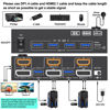 Picture of Dual Monitor KVM Switch 2 Port 8K@60Hz 4K@144Hz HDMI+DP USB 3.0 Switch Extended Display 2 Monitors 2 Computers with USB 3.0 Cables Wired Controller