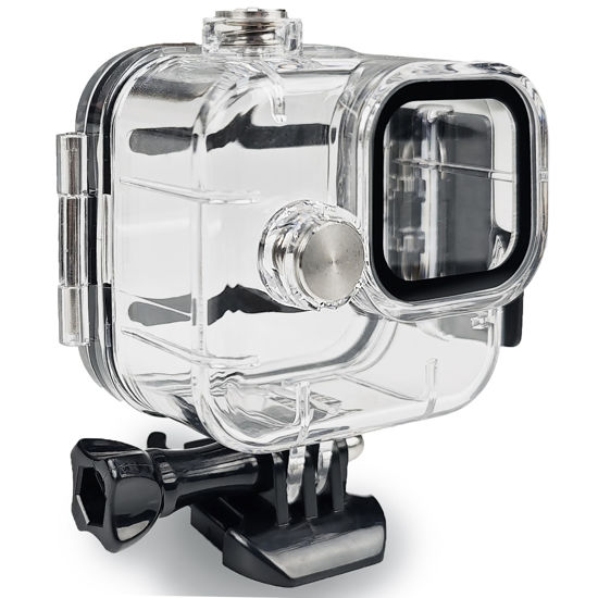 Picture of FitStill Waterproof Case for Go Pro Hero 11 Balck Mini Action Camera,60M/196FT Diving Protective Housing Shell for Hero 11 Black Mini Underwater Dive Case Shell with Mount Accessories Kit