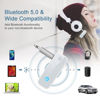 Picture of Ankilo Aux Bluetooth Adapter for Car, 2 in 1 Wireless Bluetooth Transmitter Receiver, Built-in Mic Hands-Free Calls Crystal Clear Sound, for Cars Headphones Home Stereo, White
