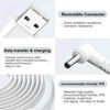 Picture of 3-Pack Indoor/Outdoor Power Adapter Charger for Ring Stick Up Cam Plug-in/Ring Stick Up 2nd Gen & & Spotlight Cam,Ring Pan Tilt Stick Up Camera Plug in Charging Cord Cable (4m/13.2ft) White