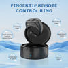 Picture of Fingertip Wireless Bluetooth Remote Control,TIK-to-k Remote Control APP Kindle Page Turner, Scrolling Rings Rechargeable Camera Video Recording Remote for Phones Tablets (Black)