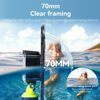Picture of TELESIN Waterproof Dome Port for DJI Action 5 Pro Action 4 3 Camera, Underwater Housing Case w Floating Handle Grip Wrist Strap Dive Diving Snorkeling Accessories
