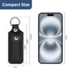 Picture of Veeloon Genuine Leather USB Flash Drive Case 2 Pack, Anti Lost Flash Drive Protective Cover with Key Ring,Portable Storage Carrying Case for USB Flash Drive/Access Card/Card Reader/Voice Recorder