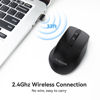 Picture of AUSDOM Wireless Mouse for Laptop - Computer Mouse with 2.4G USB Mini Receiver, 1600 DPI Optical Tracking, Cordless Portable Computer Mice for PC, Mac, Notebook, Black