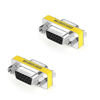 Picture of LuoQiuFa 2-Pack VGA SVGA HD15 Female to Female Mini Gender Changer Coupler Cable Adapter