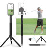 Picture of PrecisionMaster Golf Tripod & Monopod, Magnetic Golf Film Stick 52" Adjustable Aluminum, Golf Swing Training Aid Compatible with Magsafe iPhone Android Phones (4 Magnet)