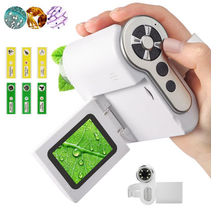 Picture of Dcorn Microscope for Kids, [3-in-1] 1000X Handheld Microscope with 2" LCD Screen Portable Mini Microscope for Kids 3-12, PC Compatible, 32GB TF Card Included, Great Educational Tool