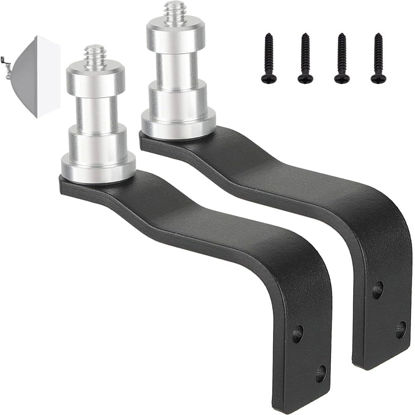 Picture of Jorixxy 2-Pack E-Type Wall Ceiling Mount Light Stand 5/8" Stud with 1/4" Thread Anchor for Studio Lighting