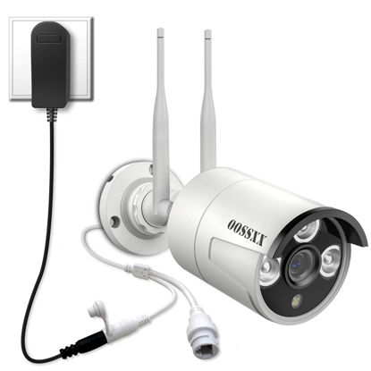 Picture of OOSSXX (3.0MP Wireless Extend Camera with Audio) Just Wireless Extend Camera Wireless Security System(3.0MP/5.0MP System) IP67 Waterproof WiFi Camera, Wireless Surveillance Camera