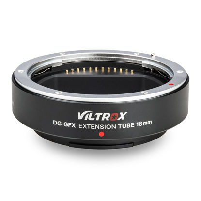 Picture of VILTROX Macro Extension Tube DG-GFX 18mm Auto-Focus Extender Tube Adapter Ring Compatible with Fuji G-Mount Medium Format Lens for Fujifilm G-Mount Camera GFX 50S/50R