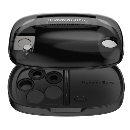 Picture of HumminGuru S-DUO Pro Ultrasonic Stylus Cleaner For Record Needles + Stylus Pressure Gauge, 110kHz Ultrasonic Record Needle Cleaner, Turntable Digital Stylus Force Scale for MM MC Cartridge (Black)