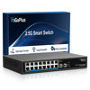 Picture of 18 Port 2.5Gb Unmanaged Ethernet Switch with 16* 2.5G Base-T Ports, 2* 10G SFP+ Ports. GiGaPlus 2.5Gbps Network Switch for 2.5Gbps NAS/PC, Wireless AP, WiFi6 Router. Plug and Play, Fanless Design.