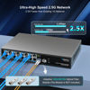 Picture of 18 Port 2.5Gb Unmanaged Ethernet Switch with 16* 2.5G Base-T Ports, 2* 10G SFP+ Ports. GiGaPlus 2.5Gbps Network Switch for 2.5Gbps NAS/PC, Wireless AP, WiFi6 Router. Plug and Play, Fanless Design.