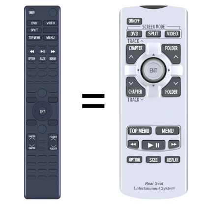 Picture of Remote Control Replacement for 2011 2012 2013 2014 Toyota Sienna Rear Entertainment Remote 86170-45070