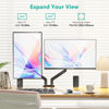 Picture of WALI Dual Monitor Mount, Adjustable Gas Spring Monitor Desk Stand for 2 Monitors, Heavy Duty Monitor Arm up to 34 Inch Screen, Hold up to MAX 19.8lbs, Max Mounting Holes 100x100mm (GSMP002N), Black