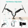 Picture of WALI Dual Monitor Mount, Adjustable Gas Spring Monitor Desk Stand for 2 Monitors, Heavy Duty Monitor Arm up to 34 Inch Screen, Hold up to MAX 19.8lbs, Max Mounting Holes 100x100mm (GSMP002N), Black