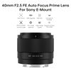 Picture of VILTROX AF 40mm F2.5 FE Mount Lens for Sony, 40mm f/2.5 Full Frame Auto Focus Prime Lens for Sony a7cr a7ii a9iii a7cii a7rv a6700 a7iv a7iii a6400 ZV-E10 a6600 a6000 a6700 a6300
