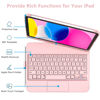 Picture of GGH Touchpad Keyboard Case for iPad 10th Generation,Multi-Touch Trackpad Keyboard Case with Apple Pencil Holder,360° Rotatable Protective Cover for Apple 2022 10.9-inch iPad 10th Generation(Rose Gold)